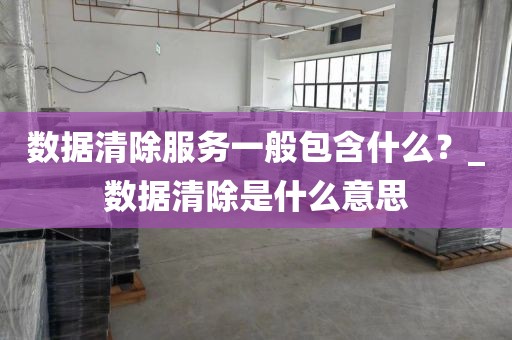 数据清除服务一般包含什么？_数据清除是什么意思