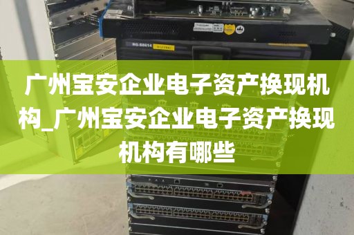 广州宝安企业电子资产换现机构_广州宝安企业电子资产换现机构有哪些