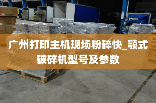 广州打印主机现场粉碎快_颚式破碎机型号及参数